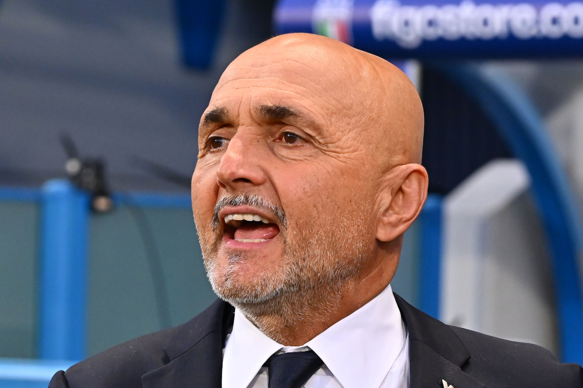 REGGIO NELL'EMILIA, ITALY - JUNE 09: Luciano Spalletti head coach of Italy reacts during the FIFA 2026 Qualifier between Italy and Moldova at Mapei Stadium - Citta' del Tricolore on June 09, 2025 in Reggio nell'Emilia, Italy. (Photo by Alessandro Sabattini/Getty Images)